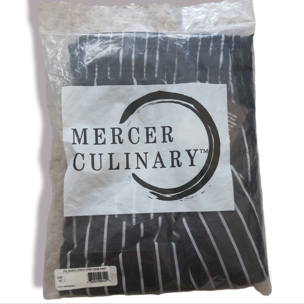 Mercer Culinary Unisex Pinstripes Chef Uniform Pants